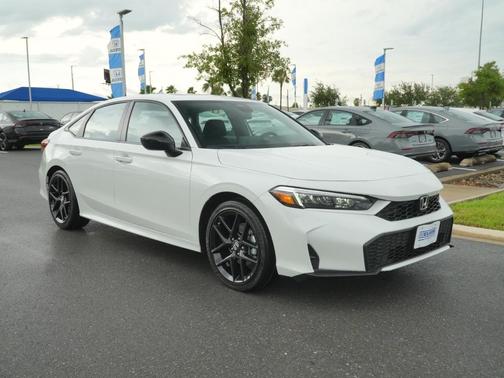 Platinum White Pearl 2026 Honda Civic Hybrid Sport