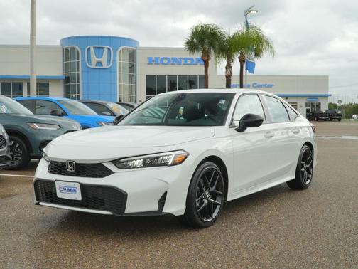 Platinum White Pearl 2026 Honda Civic Hybrid Sport