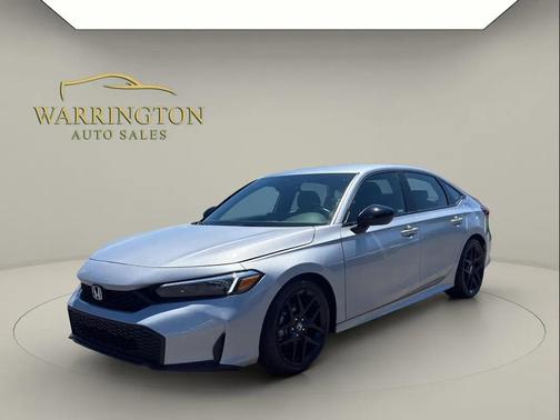 Solar Silver Metallic 2025 Honda Civic Sport