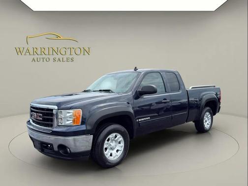 Blue 2008 GMC Sierra 1500 SLE2 Extended Cab