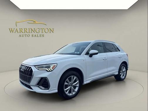 White 2021 Audi Q3 45 S line Premium Plus