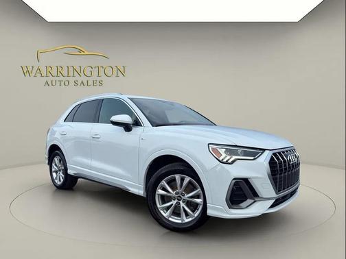 White 2021 Audi Q3 45 S line Premium Plus