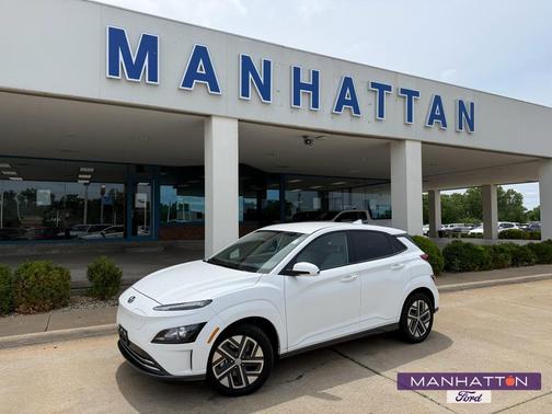 Lunar White 2023 Hyundai KONA EV SE