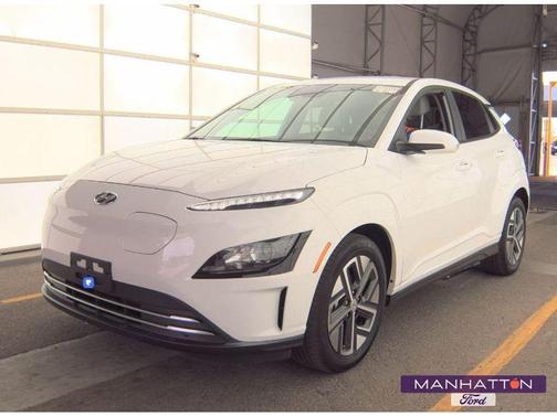 Lunar White 2023 Hyundai KONA EV SE