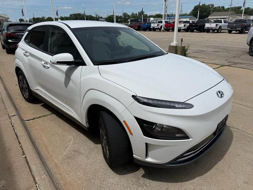 Lunar White 2023 Hyundai KONA EV SE