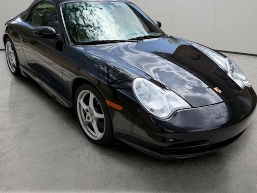 Black 2002 Porsche 911 Carrera 4 Cabriolet