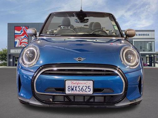 Island Blue Metallic 2022 MINI Convertible Cooper