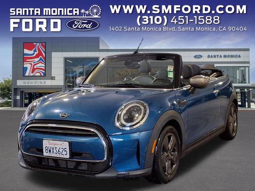 Island Blue Metallic 2022 MINI Convertible Cooper