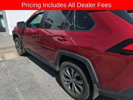 Ruby Flare Pearl 2022 Toyota RAV4 Hybrid XLE Premium