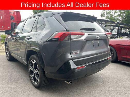 Magnetic Gray Metallic/Midnight Black Metallic 2025 Toyota RAV4 Hybrid SE