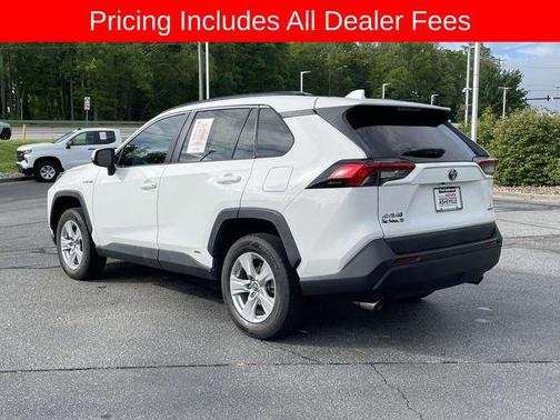 Super White 2019 Toyota RAV4 Hybrid LE