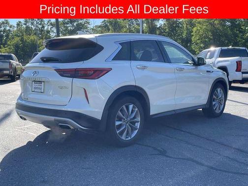Majestic White 2021 INFINITI QX50 LUXE