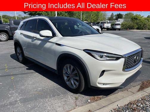 Majestic White 2021 INFINITI QX50 LUXE