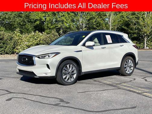 Majestic White 2021 INFINITI QX50 LUXE