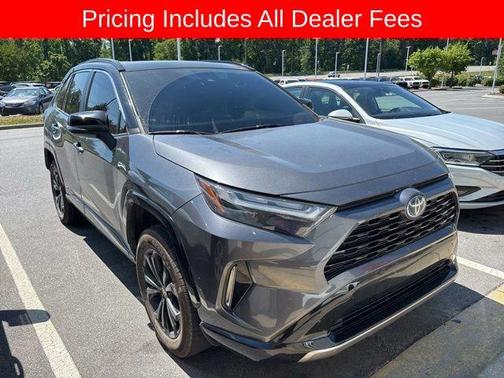 Magnetic Gray Metallic/Midnight Black Metallic 2022 Toyota RAV4 Hybrid SE