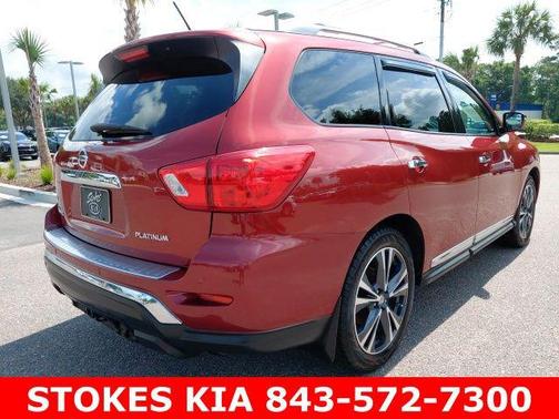 Cayenne Red Metallic 2017 Nissan Pathfinder Platinum