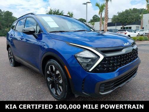 Sapphire Blue 2023 Kia Sportage X-Line