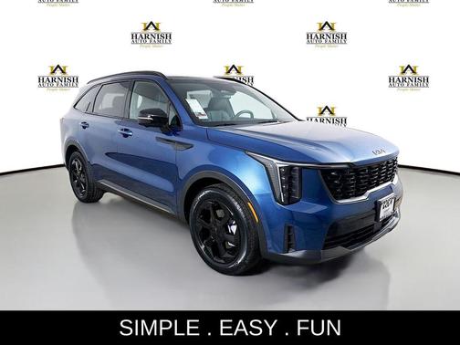 Mineral Blue 2026 Kia Sorento Hybrid SX Prestige