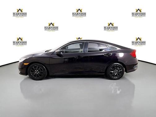 Black 2017 Honda Civic LX