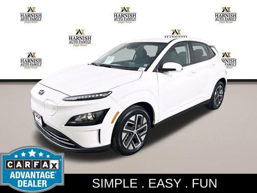 Lunar White 2023 Hyundai KONA EV SE