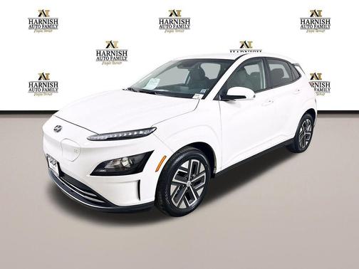 Lunar White 2023 Hyundai KONA EV SE