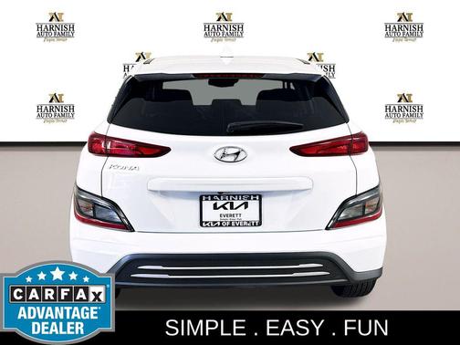 Lunar White 2023 Hyundai KONA EV SE