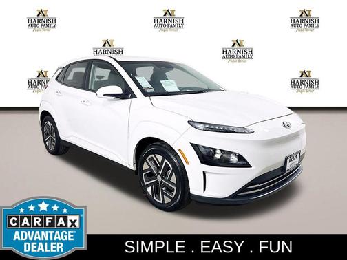 Lunar White 2023 Hyundai KONA EV SE