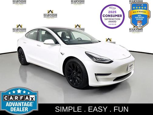 Pearl White Multi-Coat 2018 Tesla Model 3 Long Range