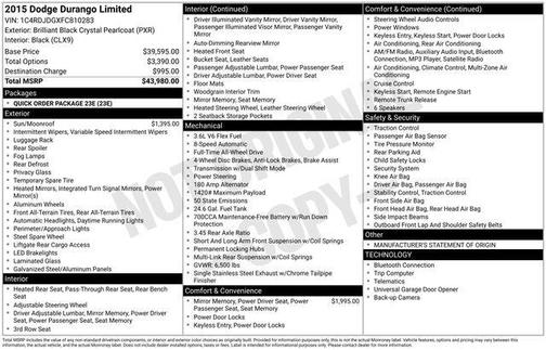 2015 Dodge Durango Limited