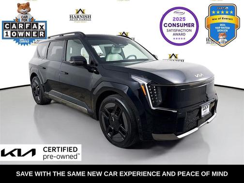 Aurora Black Pearl 2024 Kia EV9 GT-Line