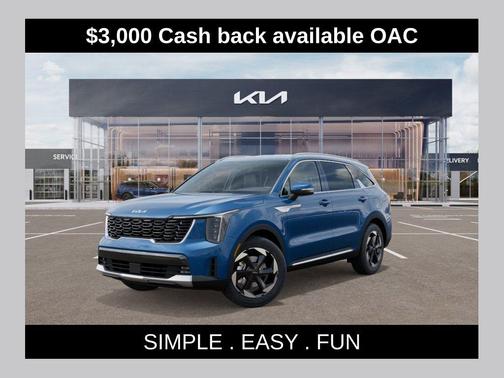 Mineral Blue 2026 Kia Sorento Hybrid EX
