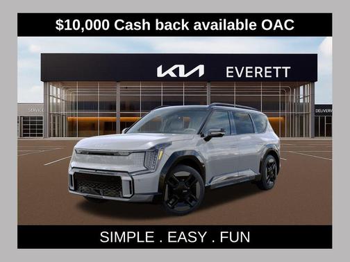 Wolf Gray/Ebony Black Roof 2026 Kia EV9 GT-Line