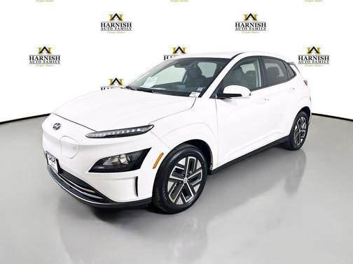 Lunar White 2023 Hyundai KONA EV SE