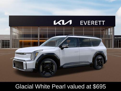 Glacial White Pearl 2026 Kia EV9 GT-Line