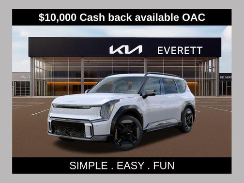 Glacial White Pearl 2026 Kia EV9 GT-Line