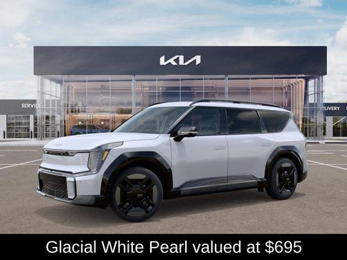 Glacial White Pearl 2026 Kia EV9 GT-Line