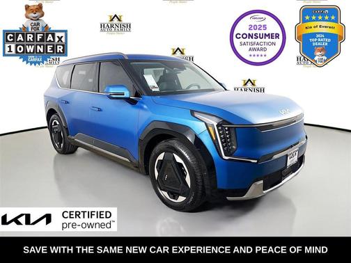 Ocean Blue Matte 2024 Kia EV9 Land