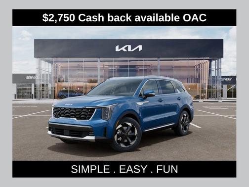 Mineral Blue 2026 Kia Sorento Hybrid EX
