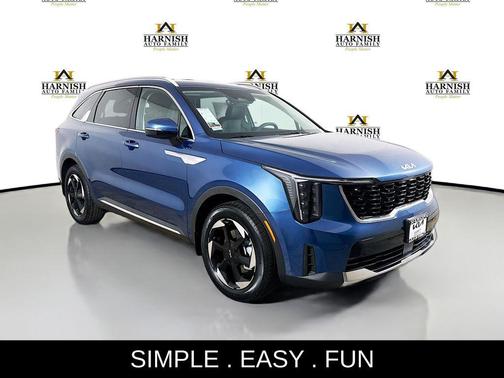 Mineral Blue 2026 Kia Sorento Hybrid EX