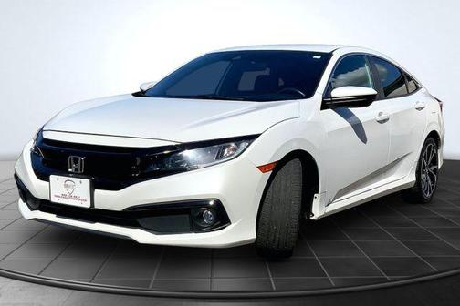 Platinum White Pearl 2020 Honda Civic Sport
