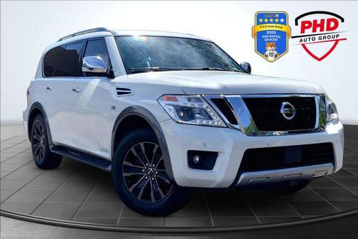 Pearl White 2018 Nissan Armada Platinum