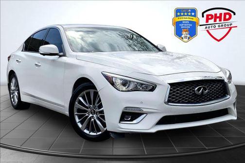 White 2022 INFINITI Q50 3.0t LUXE