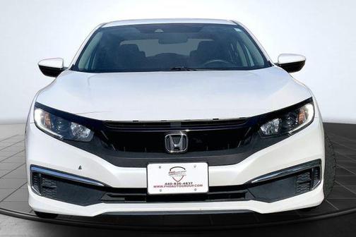 Platinum White Pearl 2019 Honda Civic LX