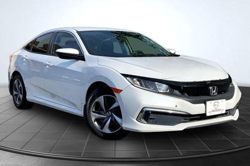 Platinum White Pearl 2019 Honda Civic LX