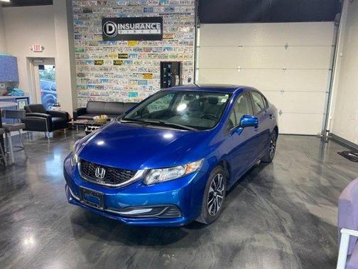 Blue 2015 Honda Civic EX