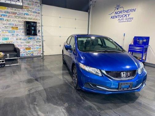 Blue 2015 Honda Civic EX