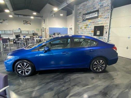 Blue 2015 Honda Civic EX