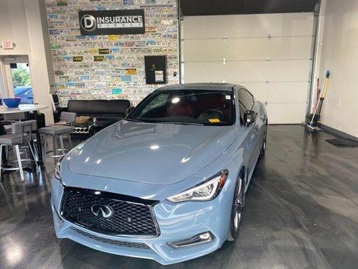 Slate Gray 2021 INFINITI Q60 3.0t Red Sport 400