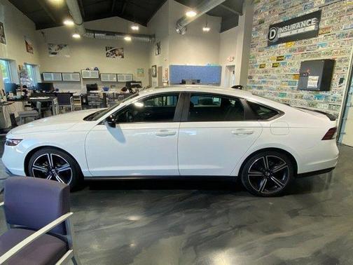 White 2024 Honda Accord Hybrid Sport