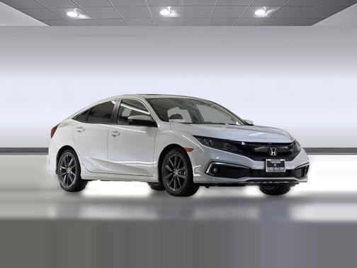 Platinum White Pearl 2019 Honda Civic EX-L